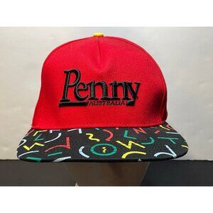Penny Australia Skateboard hat cap 7" snapback red